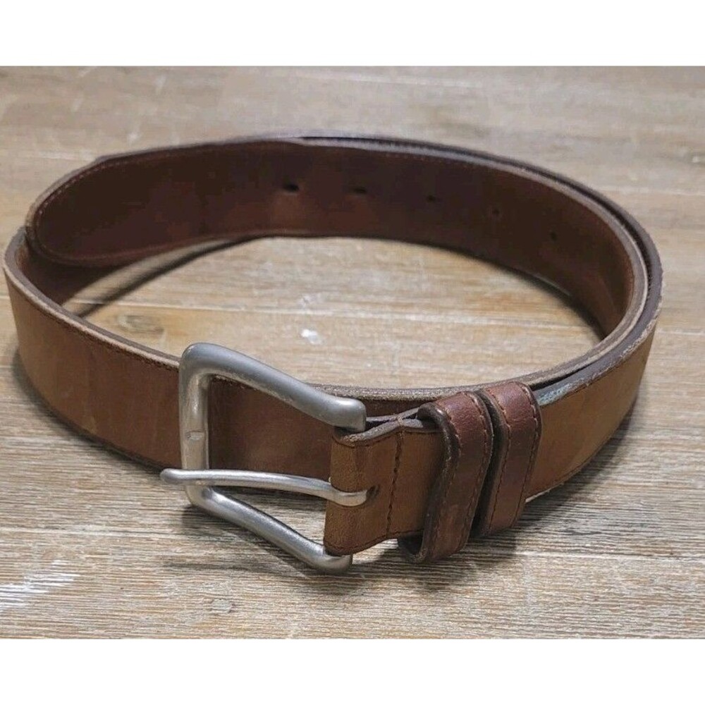 Vtg Coach Tabac 3878 Nubuc Brown Leather Belt 32 Waist Size